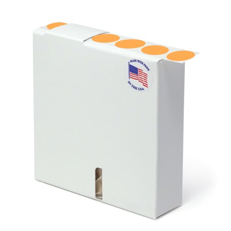 Nevs 3/4" Color Coding Dots Orange Flr - Roll Form DOT-34RL Orange Flr